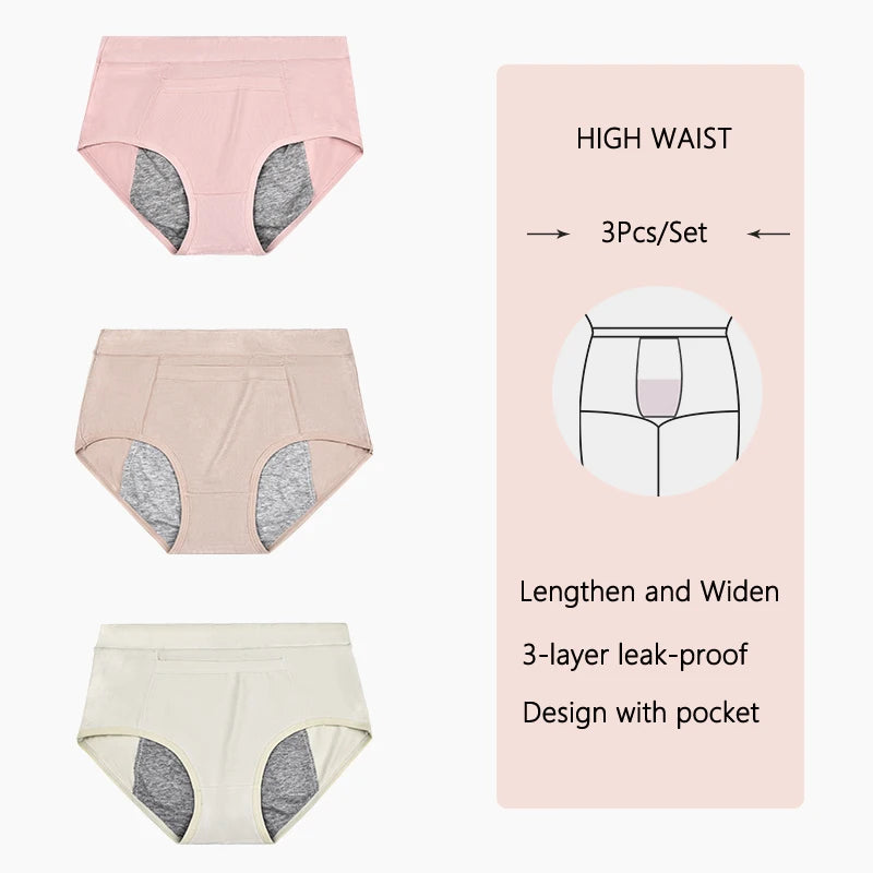 Hervera 3-Pack Menstrual Briefs